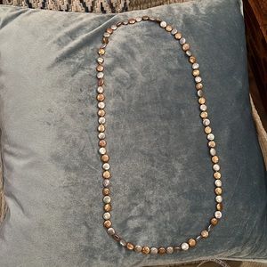 Beautiful metallic beaded necklace.